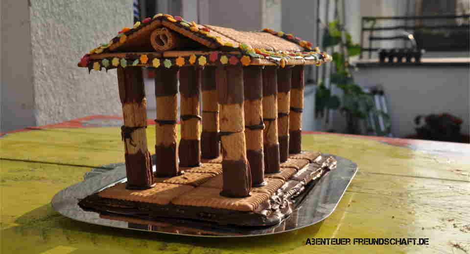 A Greek evening with an ancient temple as dessert