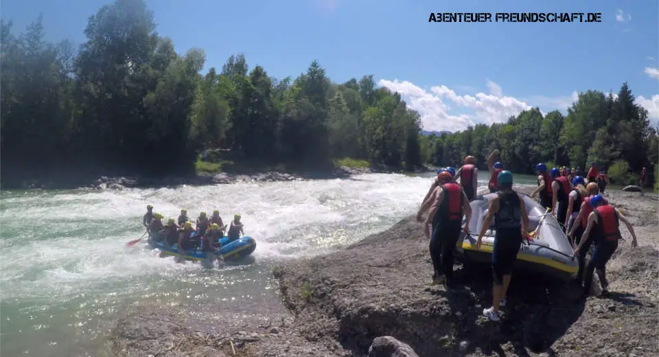 Isar rafting is a real adventure where you can get quite wet