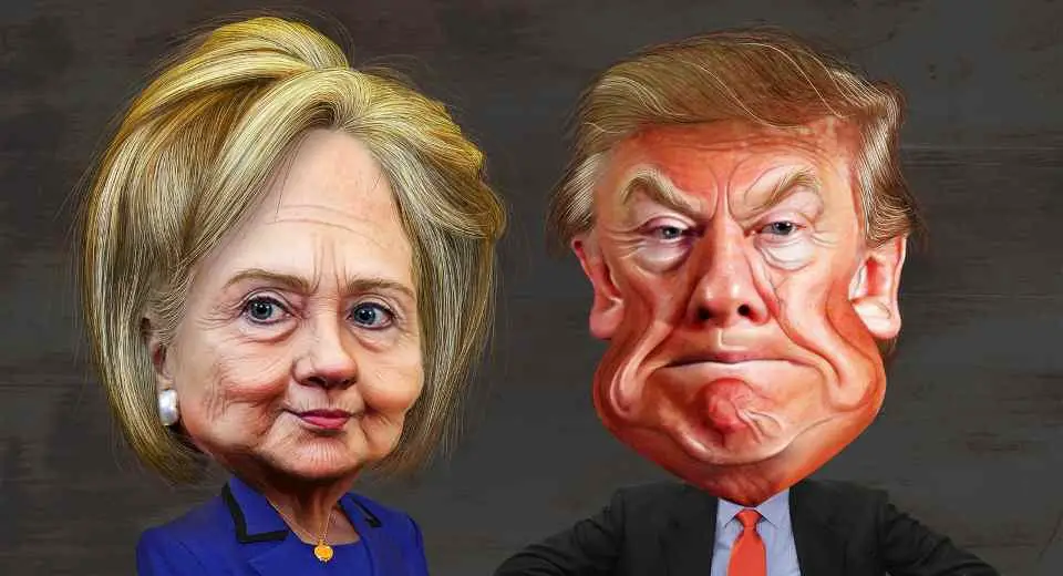 Trinkspiel zu zweit - Trump vs. Clinton