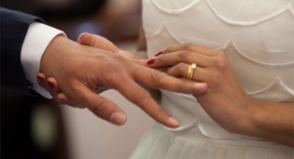 Hochzeitsspiel Ehequiz stellt man das Wissen des Hochzeitspaars rund um die Ehe auf die Probe