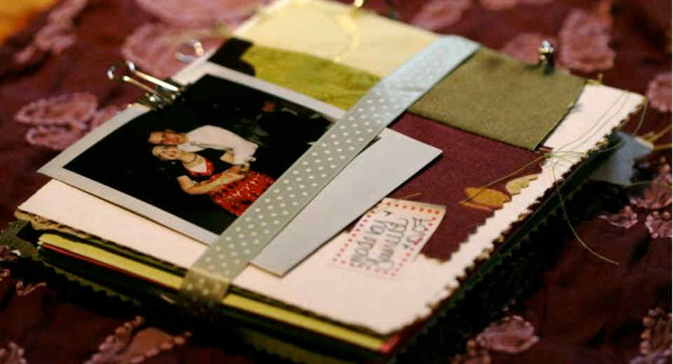 Polaroid wedding guest book - With Creative Craft Materials and Polaroid Photos