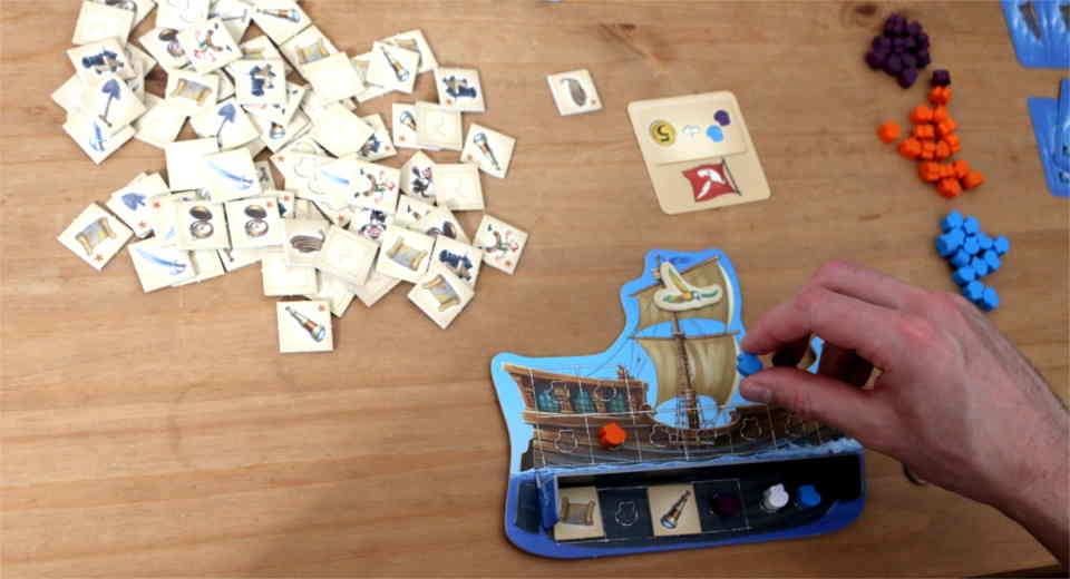 The Anchors Aweigh board game is an entertaining collectible game