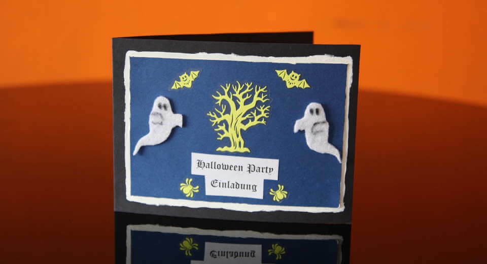 Halloween Einladungskarten für Kinder