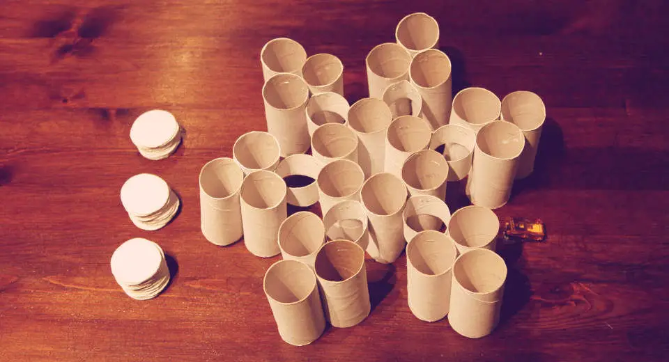 This toilet roll Advent calendar is cheap and easy to make.