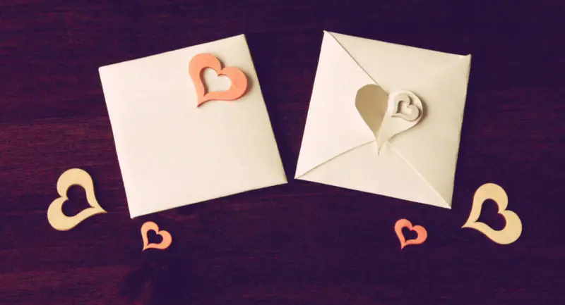 How to make a heart Envelope with free template 