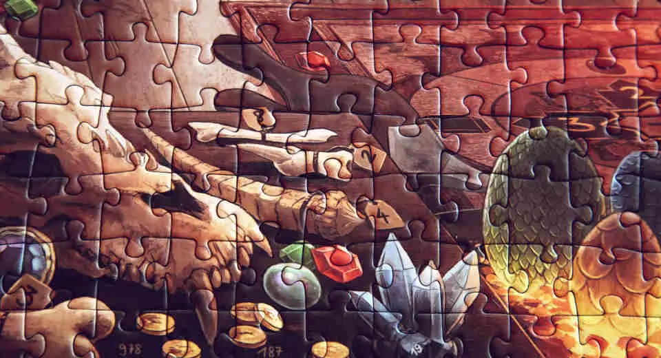 Das Exit Puzzle Im Drachenlabor ist ein schön gestaltetes Motiv mit anspruchsvollen Rätseln.