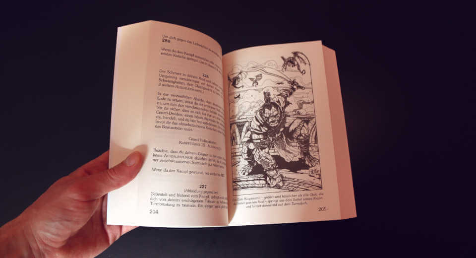 View of the book Lone Wolf Flight from the Dark by Joe Dever