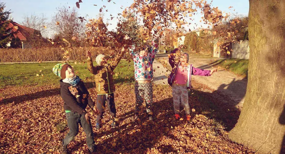 Outdoor activities for families in autumn