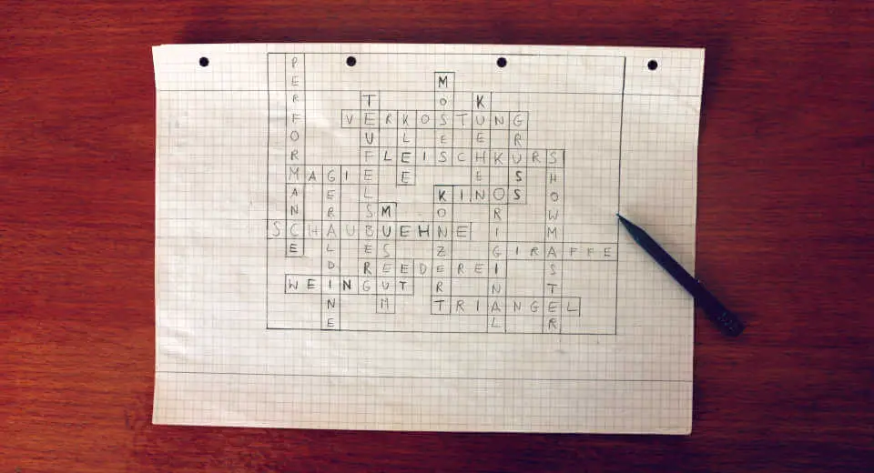 A pre-drawn concept helps how to make a crossword puzzle