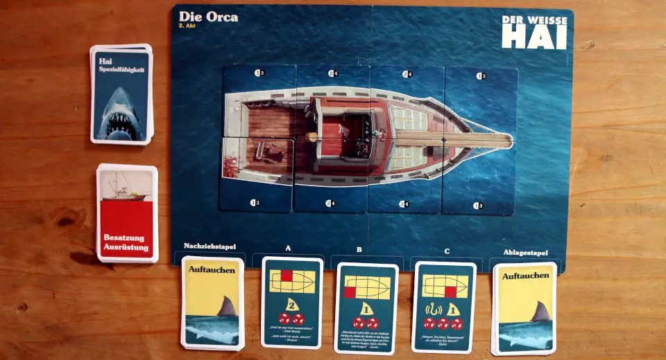Act 2 game plan in the Jaws board game 