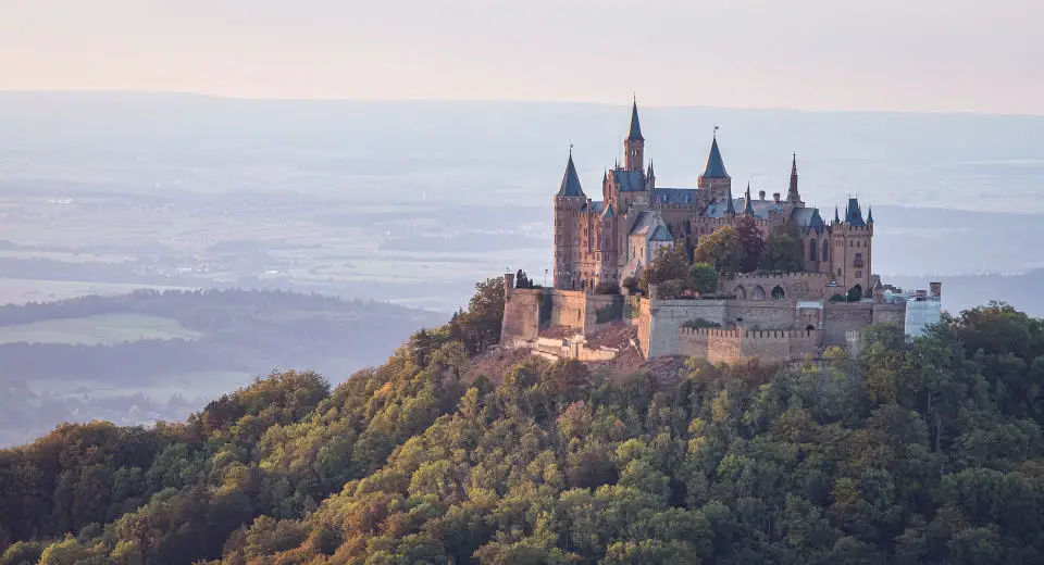 Hohenzollern Castle is one of the most eye catching places to visit at the Swabian Alps