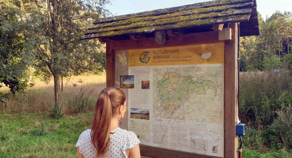 There are several hiking routes to explore the Briesetal