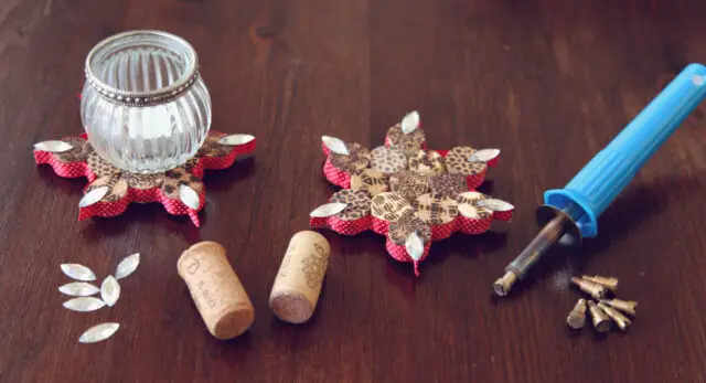 How to make wine cork coasters for candles and glasses 