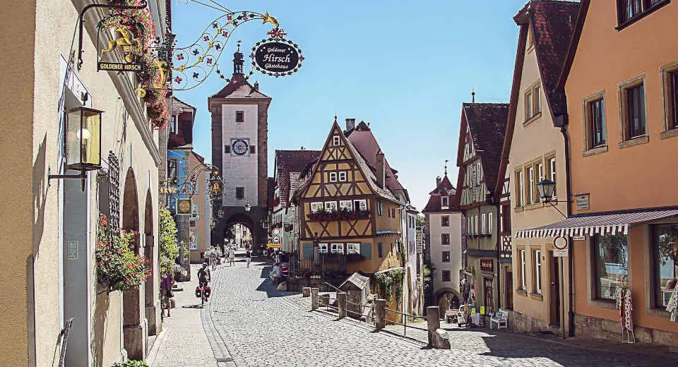 Rothenburg ob der Tauber is a medieval town in Franconia worth a visit