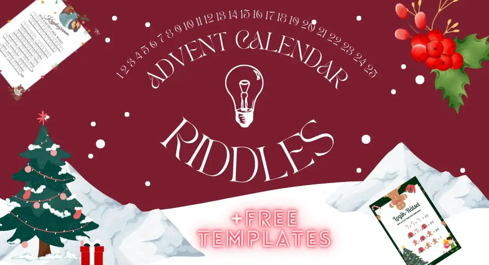  best advent calendar riddles for adults print