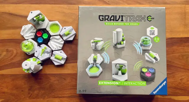 The new GraviTrax Power Extension Interaction brings electronics to marble play for the first time 