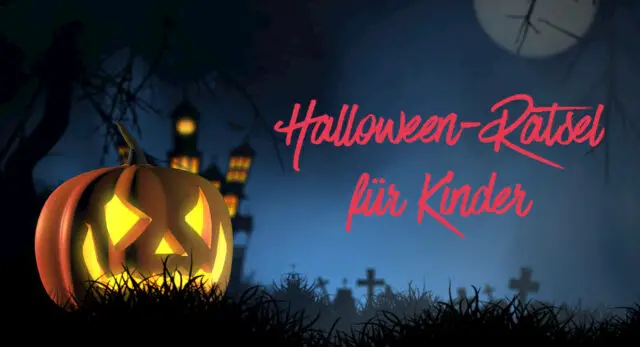 lustige und gruselige Halloween-Rätsel für Ki