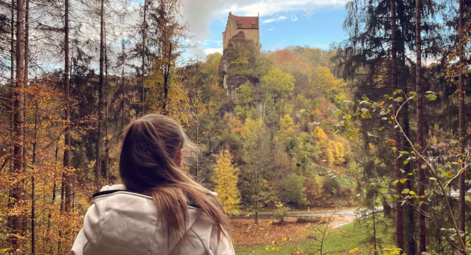 "The beautiful Rabenstein castle in Franconian Switzerland"