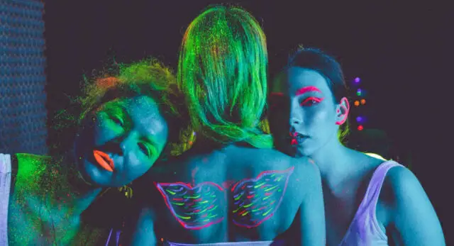 "A body painting performance can become the highlight of a glow party."
