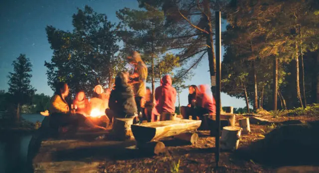 Campfire games for adults provide great entertainment and enhance the magical atmosphere. 