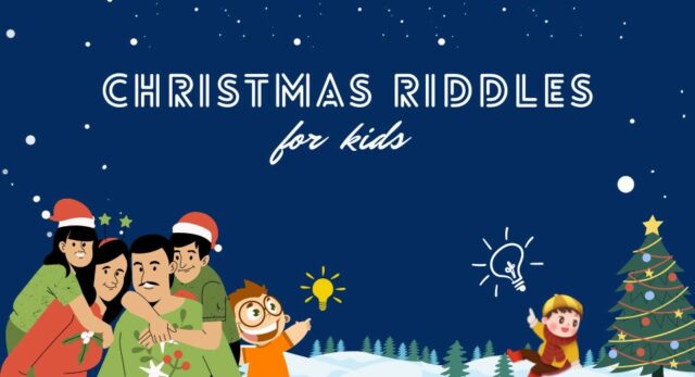 Christmas riddles for kids to print out as a Christmas 