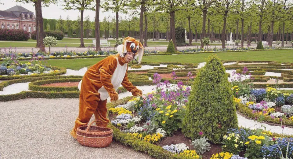 "A special Easter egg hunt with Easter bunnies for children is a lovely Easter thing to do at Baden-Württemberg"